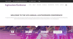 Desktop Screenshot of lightworkersconference.com